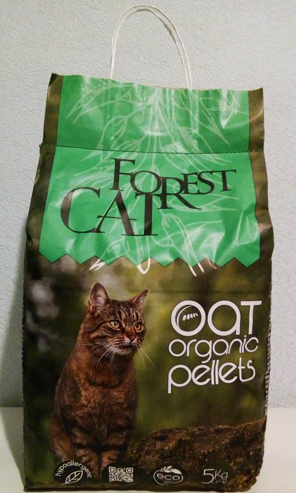 Forest Cat OAT Organic Pellets ВІВСЯНИЙ наповнювач для котячого туалету 5 кг (001431)